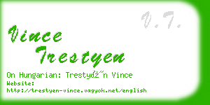 vince trestyen business card